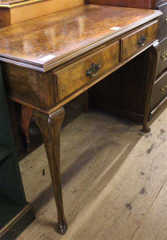 Burr walnut table